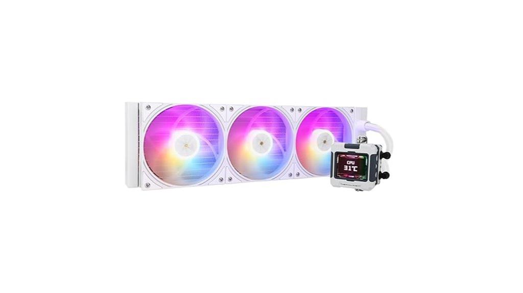 white argb 360mm cooler