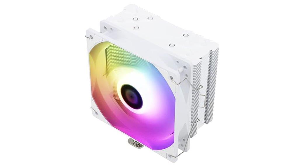 white argb cpu cooler