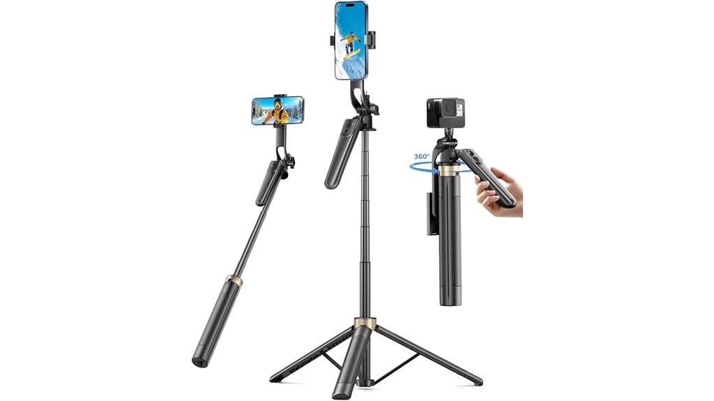 wireless remote phone tripod