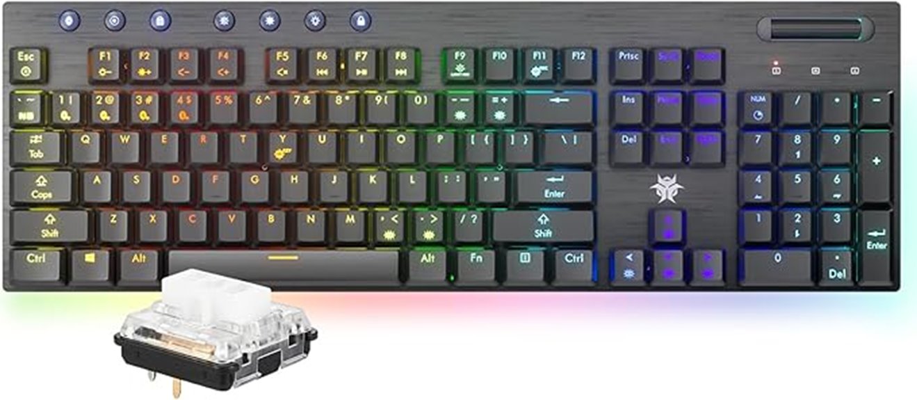 wireless rgb mechanical keyboard