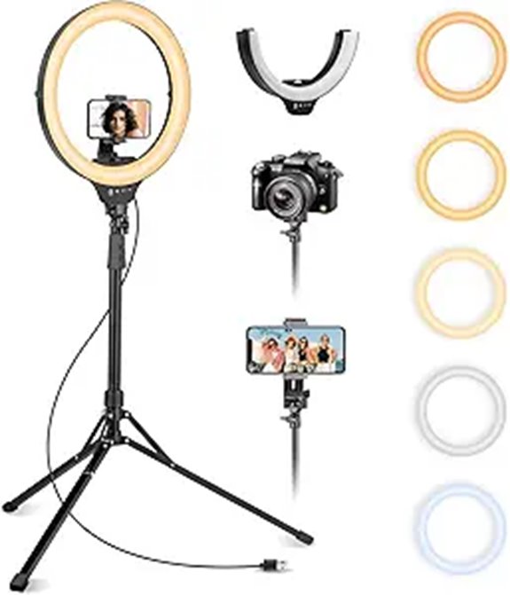 Aureday 14'' Selfie Ring Light with Tripod