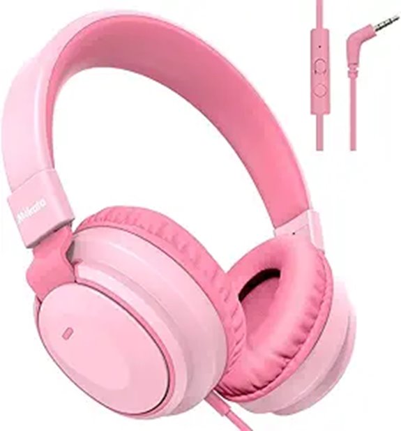 Kids' Volume-Limited Wired Headphones with Mic