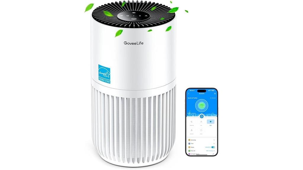 compact bedroom air cleaner