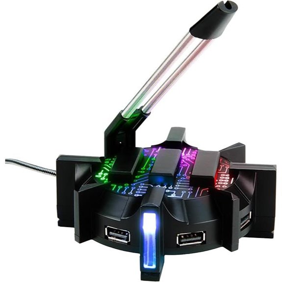 ENHANCE Pro Gaming Mouse Bungee with USB Hub