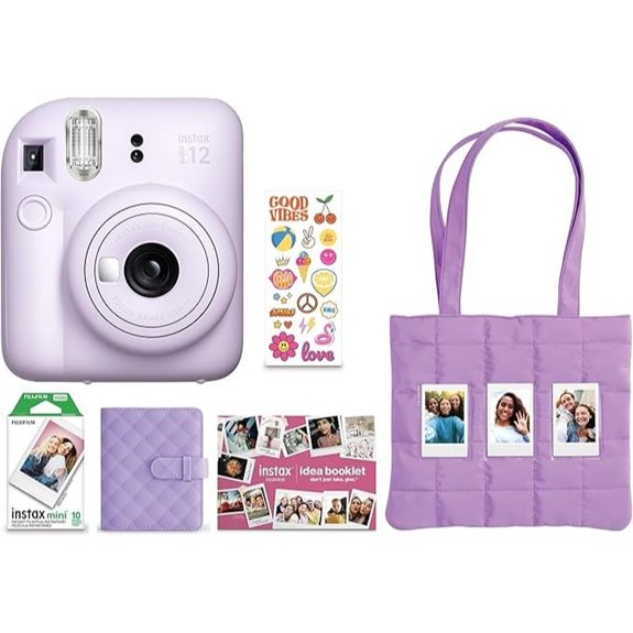 FUJIFILM Instax Mini 12 Holiday Bundle 2025 - Lilac Purple