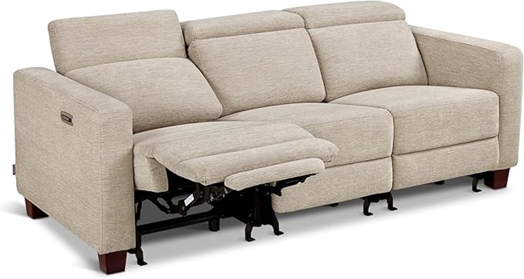 reclining sofa with usb