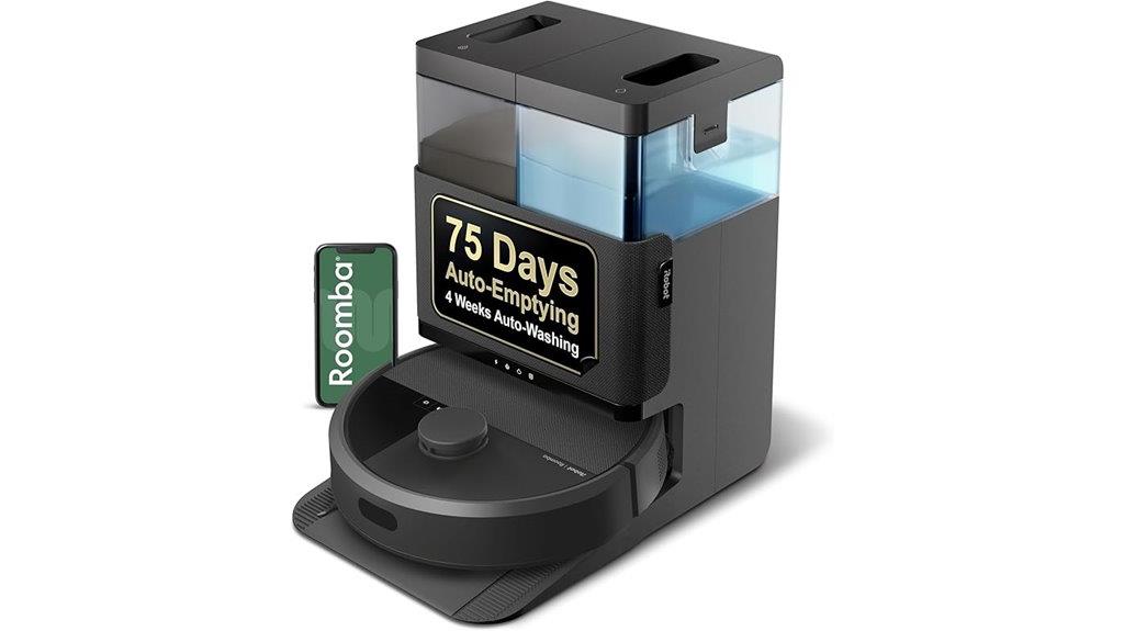 robot vacuum with autowash