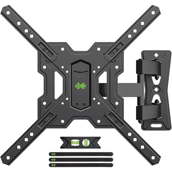 UL Listed Full Motion TV Wall Mount for 26-65 Inches