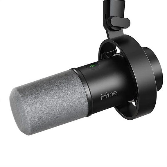 FIFINE Dynamic Microphone with XLR/USB and Controls