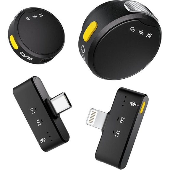 Wireless Lavalier Microphone for iPhone/Android/PC