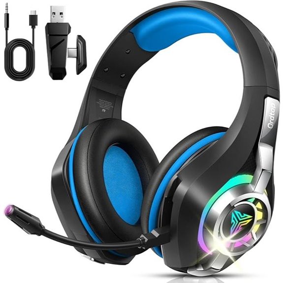 Wireless Gaming Headset with Noise Cancelling & 7.1 Surround