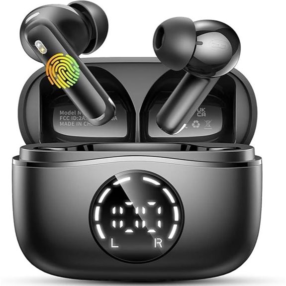 Wireless Bluetooth Earbuds with Noise Cancelling & Waterproof