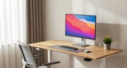 aligned ergonomic workspace setup
