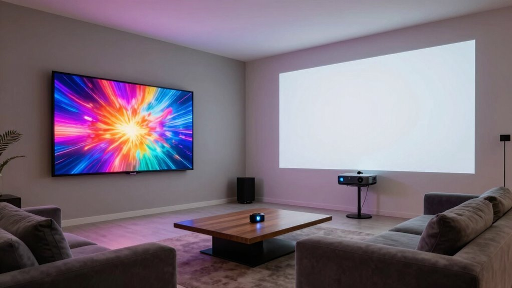 choosing between tv and projector