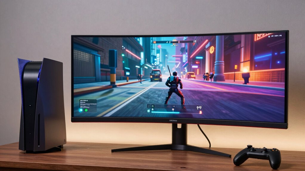 console vs pc display