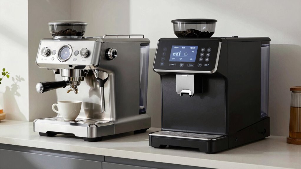 manual vs automatic espresso brewing