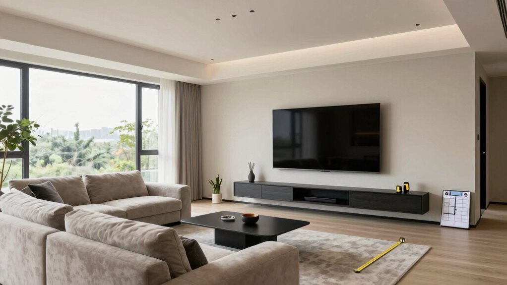 optimal tv size and viewing