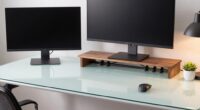 organized ultrawide monitor setup