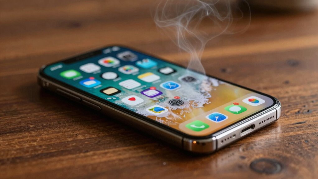 phone overheating and alerts