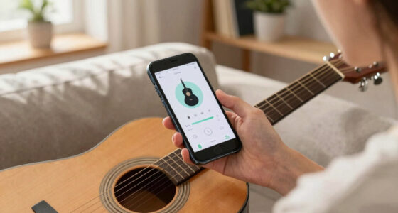Guitar tuner that uses phone accelerometer