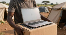 Shipping a laptop to a refugee camp in Uganda