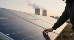 Solar power production undercut by coal pollution