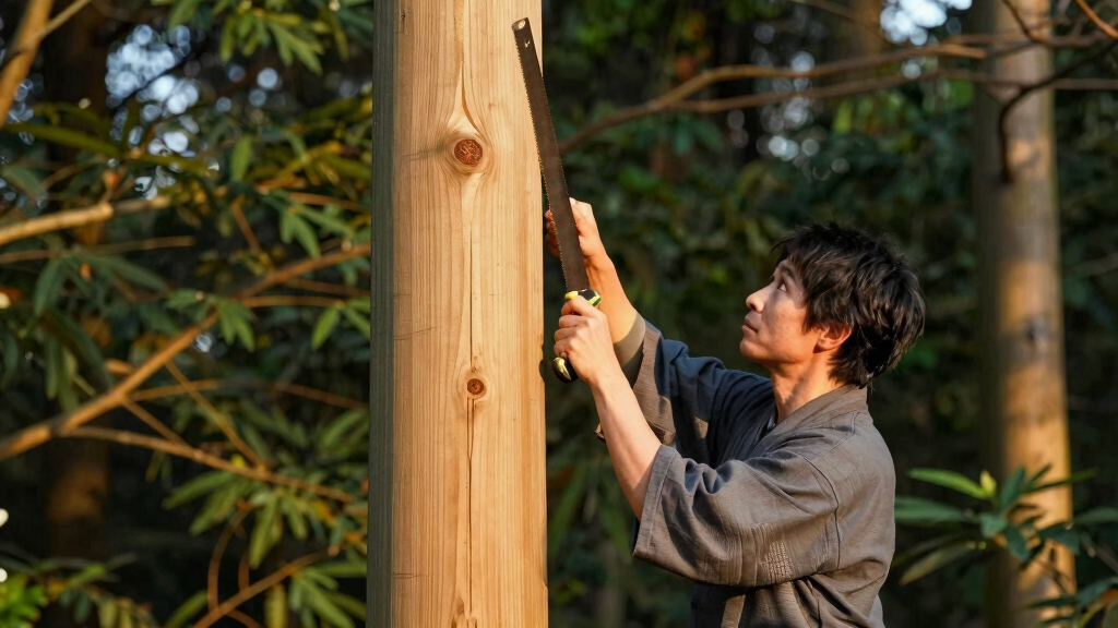 Daisugi the Japanese Technique of Trees Out of Trees, Making Exact Straight Wood