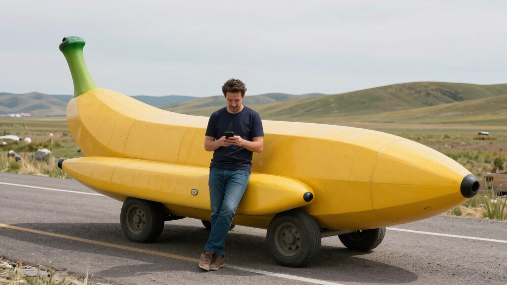 Giant Banana Pulled over in Montana Driver Says Cops Have Stopped Him 100s Times