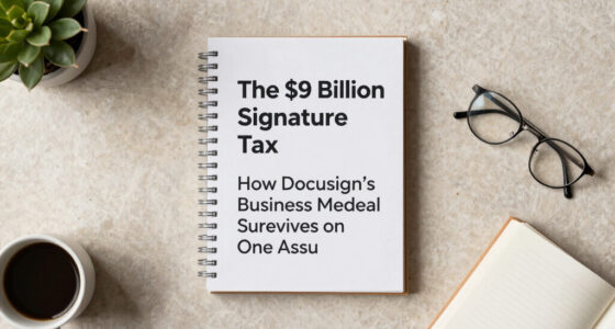 The $9 Billion Signature Tax: How DocuSign’s Business Model Survives on One Assumption