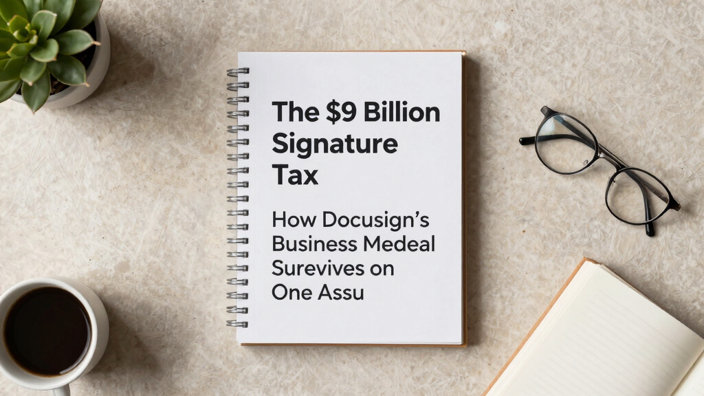 The $9 Billion Signature Tax: How DocuSign’s Business Model Survives on One Assumption